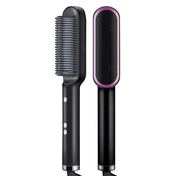 Escova Pente Alisadora 3 em 1 Bivolt Personalizada 