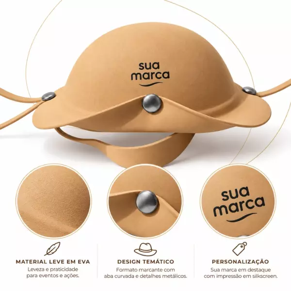 Chapéu Cangaceiro em EVA Personalizado 