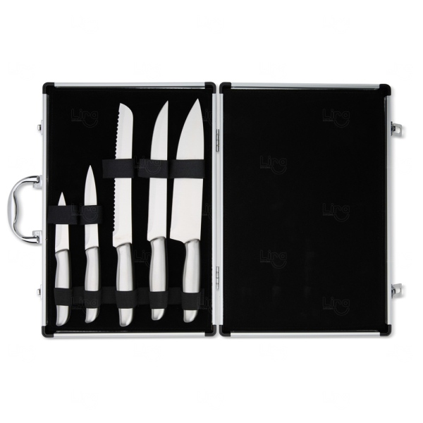 Kit Facas Inox Personalizado - 5 Pçs 