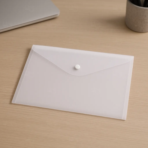 Pasta A4 com Aba e Botão Personalizada 