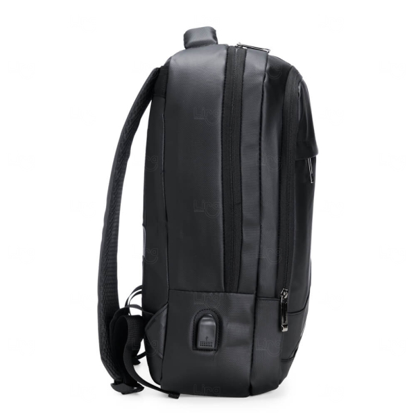 Mochila Executiva 18L em Couro Sintético Personalizada 