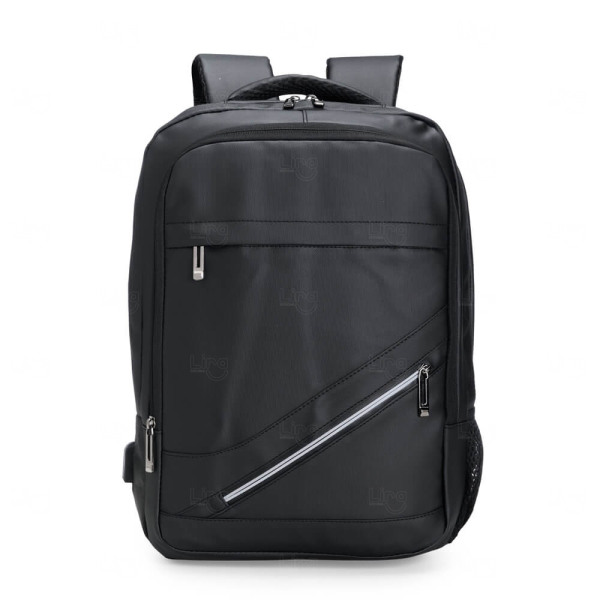 Mochila Executiva 18L em Couro Sintético Personalizada 