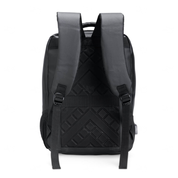 Mochila Executiva 18L em Couro Sintético Personalizada 