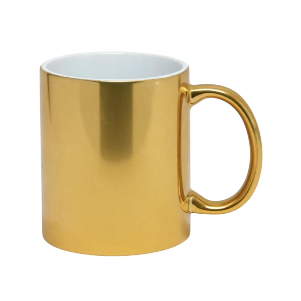 Caneca de Cerâmica Metalizada 325ml Personalizada