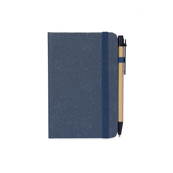 Moleskine em Fibra de Trigo com Caneta Personalizada - 14x9,3cm