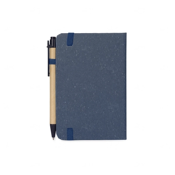 Moleskine em Fibra de Trigo com Caneta Personalizada - 14x9,3cm 