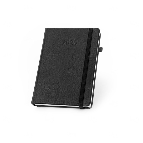 Agenda Semanal 2026 em PU Personalizada - 24,5x17,5cm 