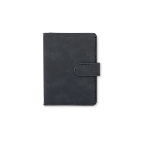 Porta-passaporte Couro Sintético e Fecho Imantado Personalizado 