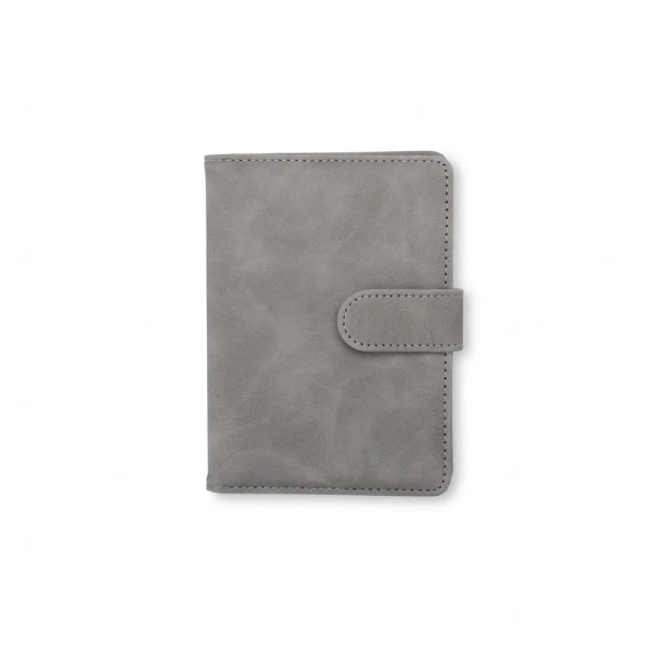 Porta-passaporte Couro Sintético e Fecho Imantado Personalizado 