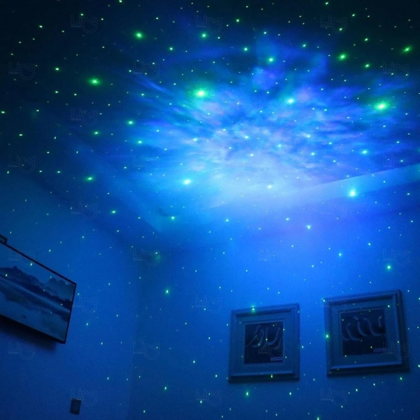Luminária Astronauta Projetor de Galáxia Personalizada 