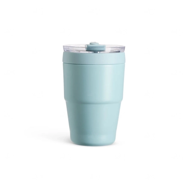 Caneca Térmica 600ml com Canudo Inox Personalizada 