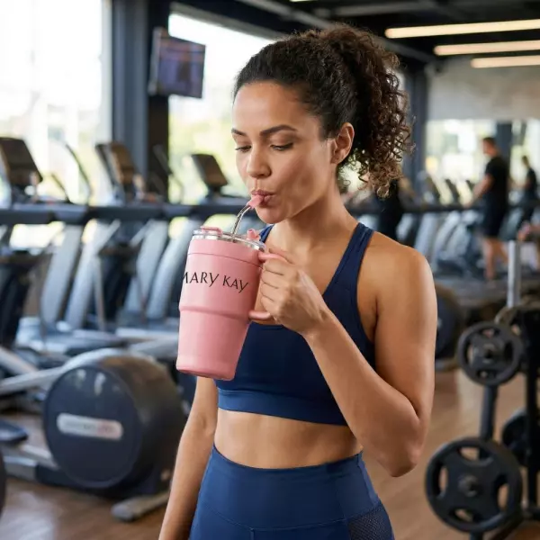 Caneca Térmica 600ml com Canudo Inox Personalizada