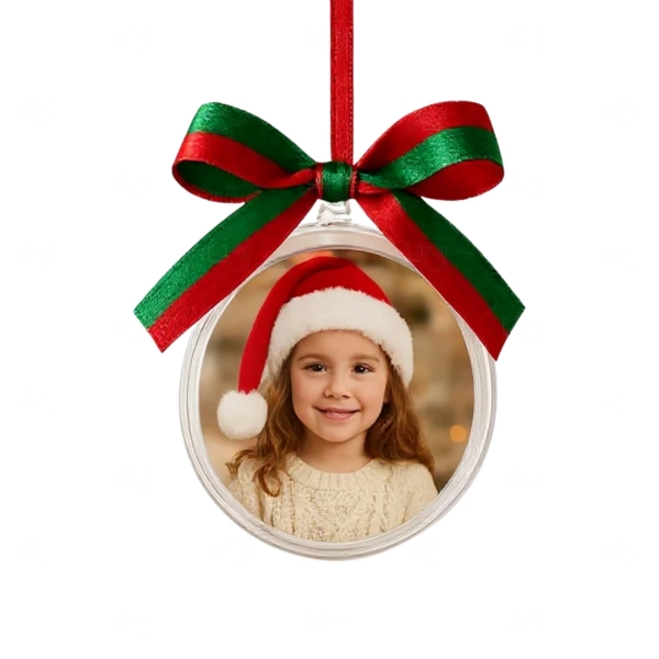 Bola de Natal Acrílico 6cm Personalizada 