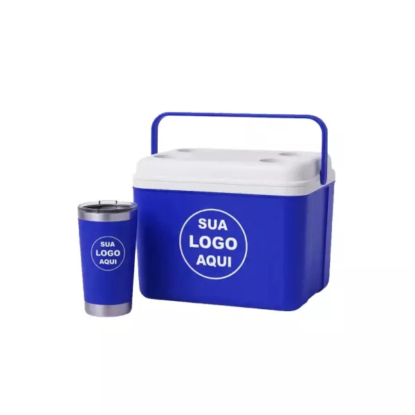 Kit Água de Coco Personalizado - Caixa 12L e Copo Térmico 500ml 