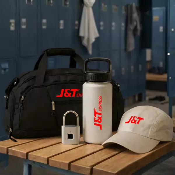 Kit Esporte Personalizado - Bolsa, Garrafa, Boné e Cadeado