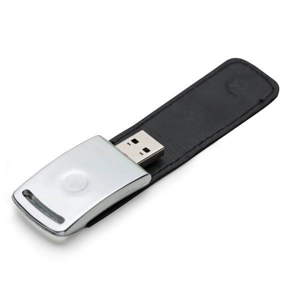 Pen Drive de Couro 4GB Personalizado 