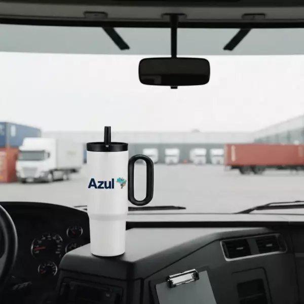 Caneca Térmica Inox 750ml com Infusor Personalizada