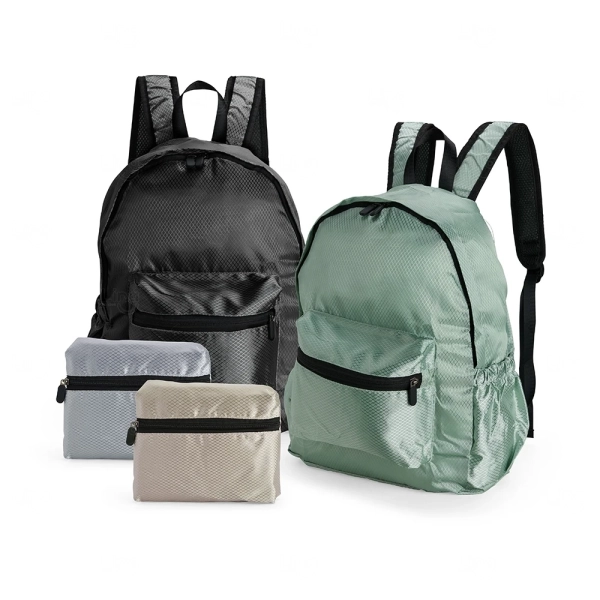 Mochila Dobrável Poliéster 18L Personalizada 