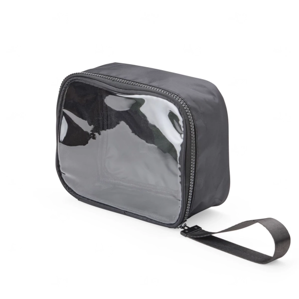 Nécessaire em Nylon com Visor Personalizada - 15,5 x 19,5 cm 