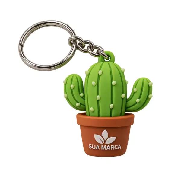 Chaveiro 3D Emborrachado Personalizado 