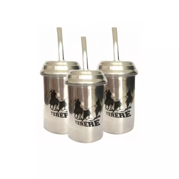 Copo Tereré Polido de Alumínio 350 ml Personalizado