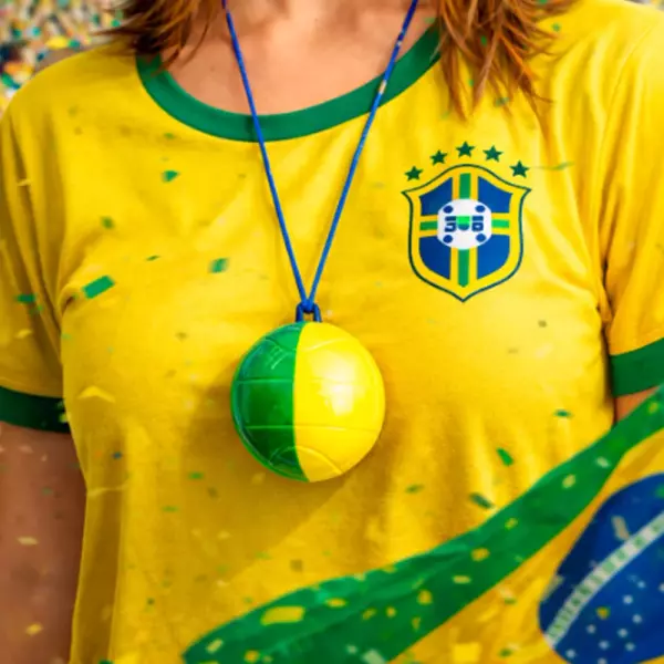 Apito Bola com Cordão Personalizado 