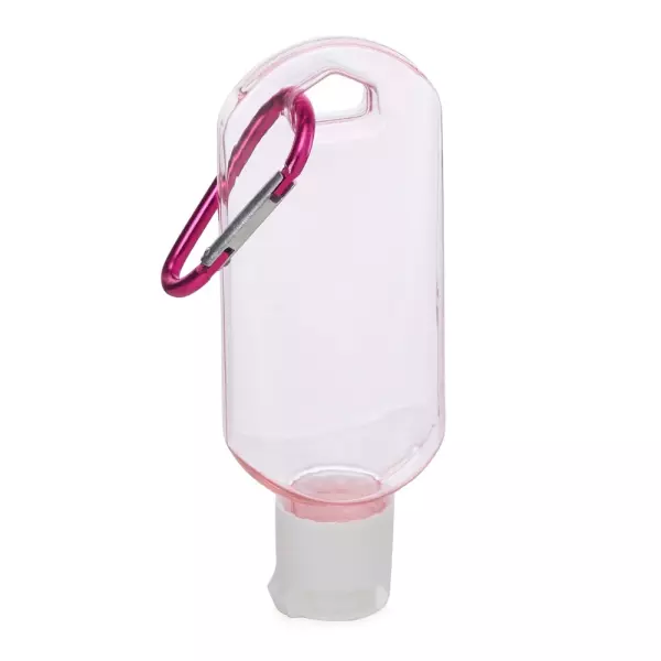 Frasco Plástico 55ml com Mosquetão Personalizado 