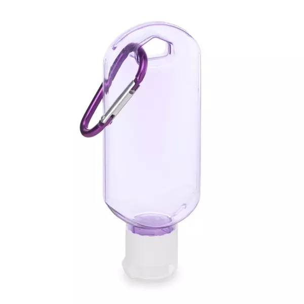 Frasco Plástico 55ml com Mosquetão Personalizado 