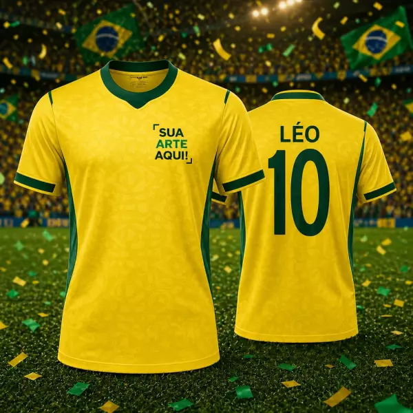 Camiseta Dry Fit Copa do Mundo Personalizada