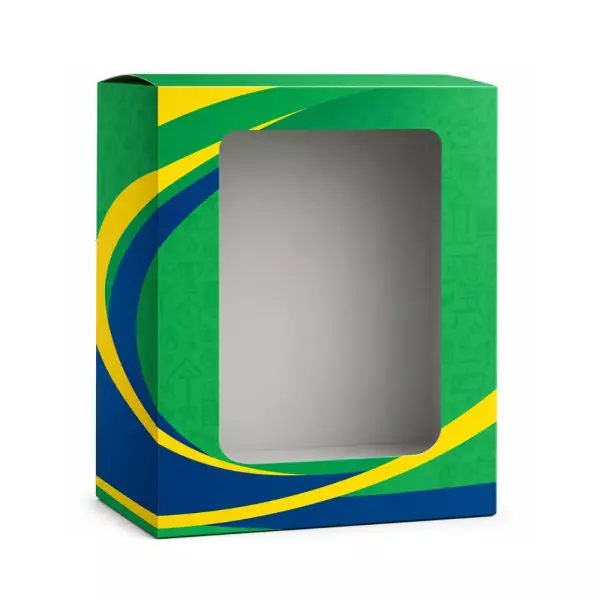 Caixa com Visor para Caneca em Papel Duplex Personalizada 