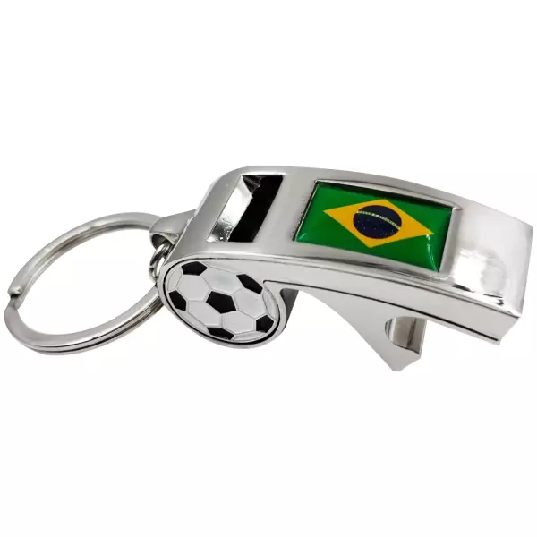 Chaveiro Apito Futebol em Metal Personalizado 