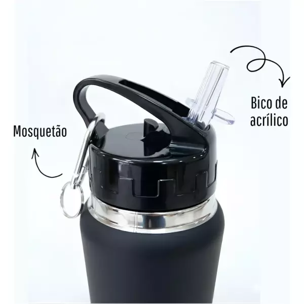 Squeeze Metal 800ml com Bico Flip Personalizado 