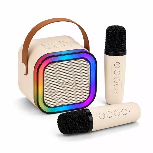 Caixinha de Som Karaokê com Microfones Personalizada