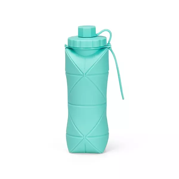 Garrafa Dobrável Silicone 600ml Personalizada 