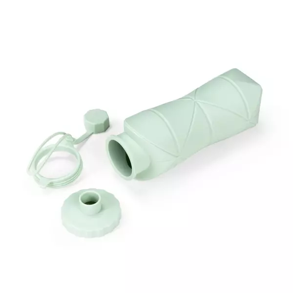 Garrafa Dobrável Silicone 600ml Personalizada 