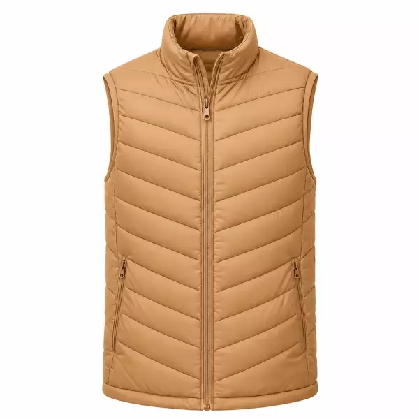 Colete Puffer Personalizado Marrom Claro