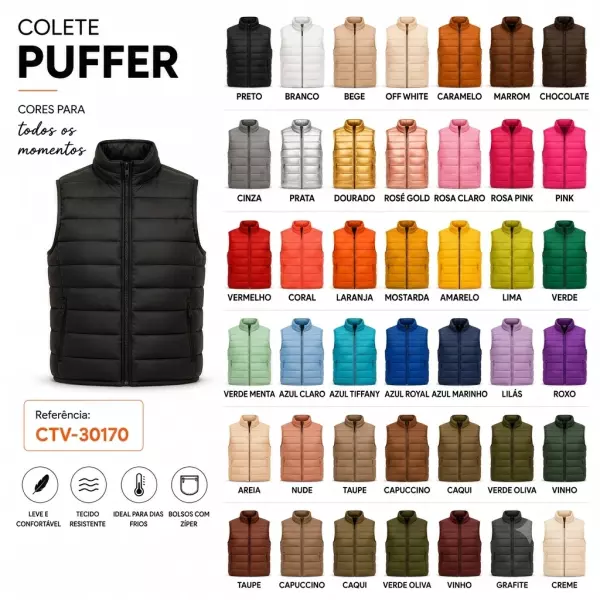 Colete Puffer Personalizado 