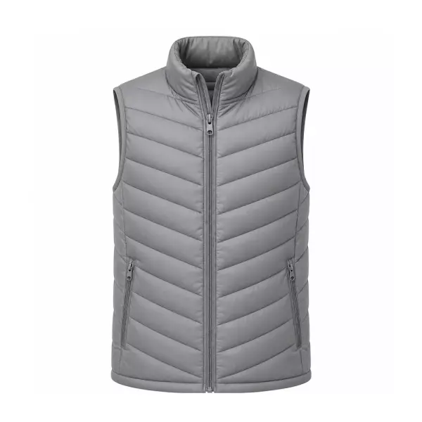 Colete Puffer Personalizado Cinza
