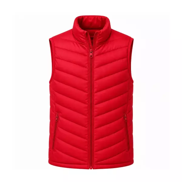 Colete Puffer Personalizado Vermelho