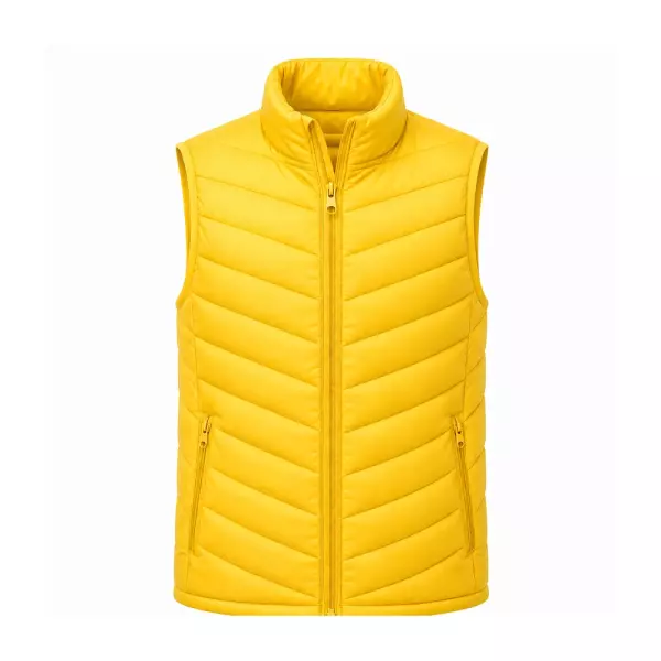 Colete Puffer Personalizado Amarelo