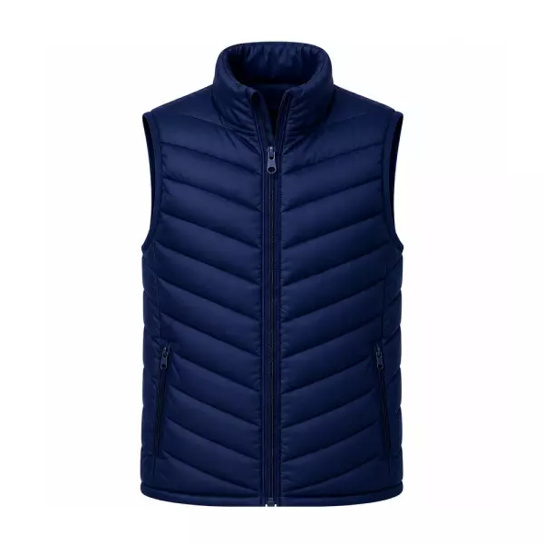 Colete Puffer Personalizado Azul Marinho