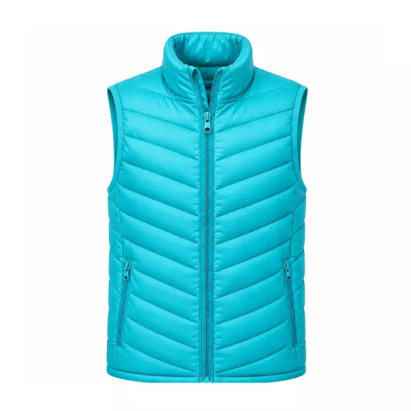 Colete Puffer Personalizado Turquesa