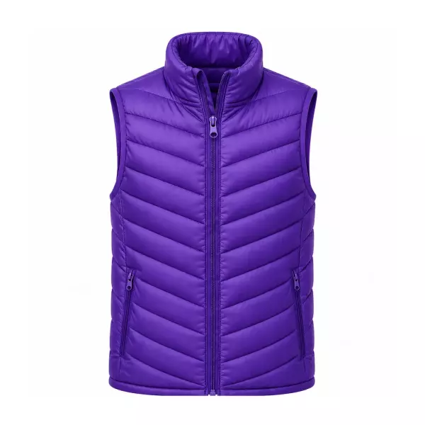 Colete Puffer Personalizado Roxo