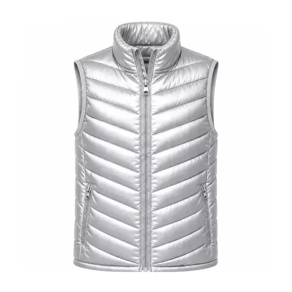Colete Puffer Personalizado Prata