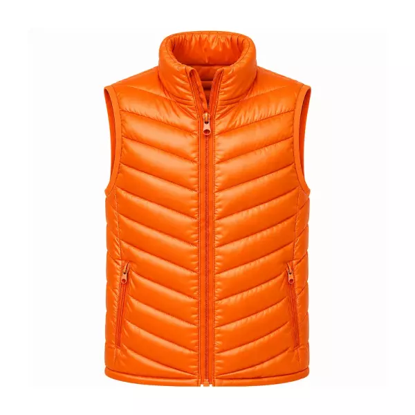 Colete Puffer Personalizado Laranja