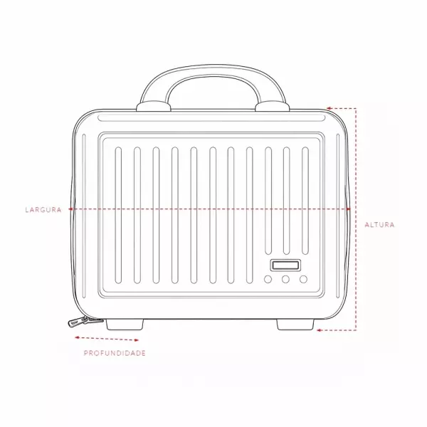 Frasqueira Plástica 10L Personalizada 
