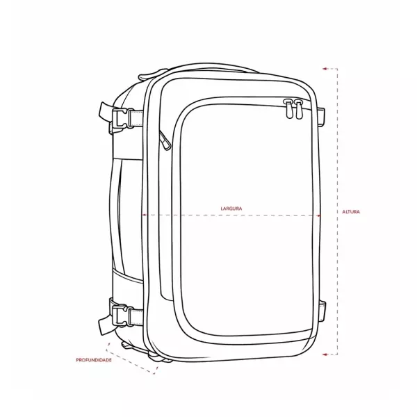 Mochila Couro Sintético 28L Personalizada 