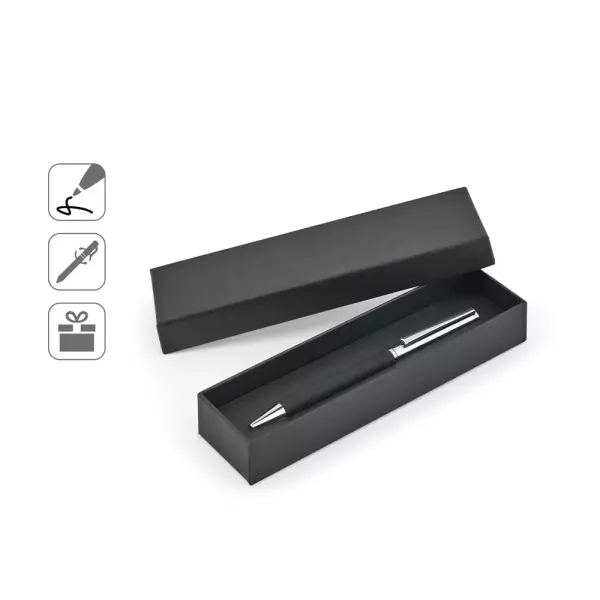 Caneta em Inox com Caixa Presente Personalizada 