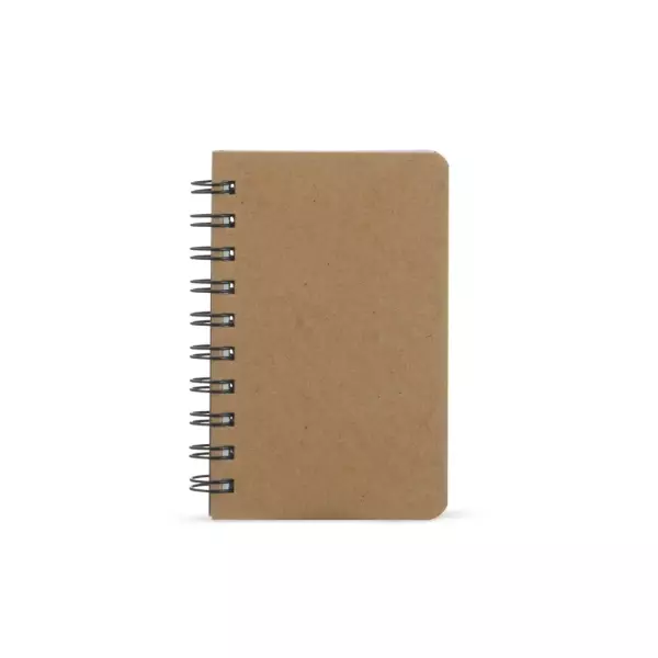 Caderno Capa Dura Kraft Personalizado - 14,1 cm x 10 cm 