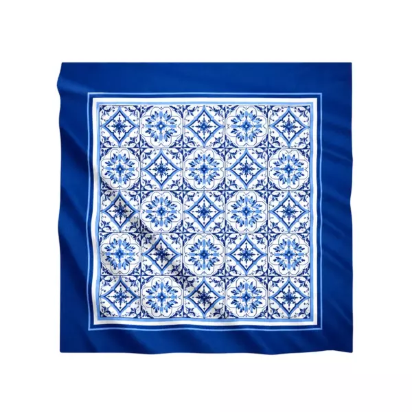 Lenço em Sedinha 100% Personalizado - 100x100 cm 